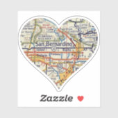  kaart San Bernadino Sticker (Vel)