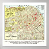 Kaart San Francisco 1915 - Poster (Voorkant)