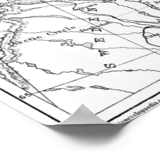 Kaart Sapmi (1906) Poster (Hoek)