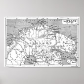 Kaart Sapmi (1906) Poster (Voorkant)
