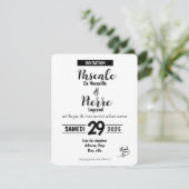 Kaart - SAVE THE DATE (Staand voorkant)