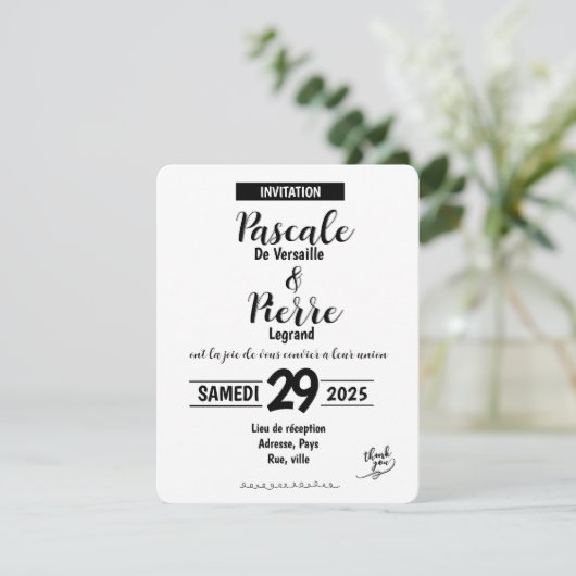 Kaart - SAVE THE DATE (Staand voorkant)