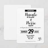 Kaart - SAVE THE DATE (Voorkant / Achterkant)