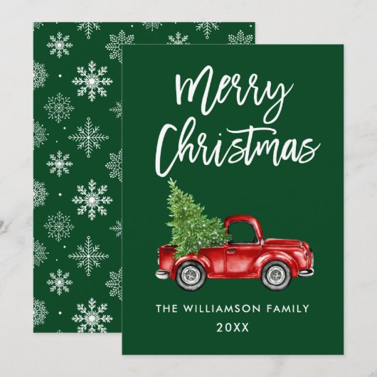 Kaart SB voor de groene kerst van het Manuscript v (Voorkant / Achterkant)