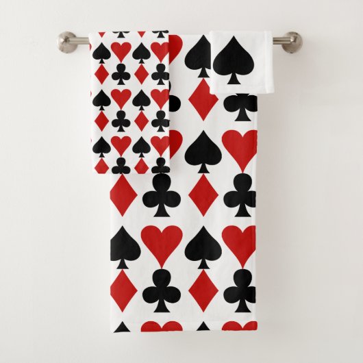 Kaart schakelt de set handdoekjes voor ontwerpen u bad handdoek (Insitu)