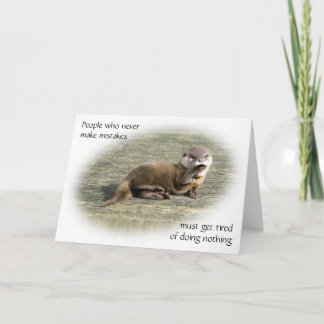 Kaart - Schattigee Baby Otter beroemd citaat
