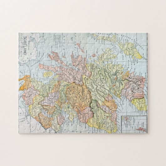 KAART: SCOTLAND LEGPUZZEL (Horizontaal)