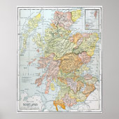 KAART: SCOTLAND POSTER (Voorkant)