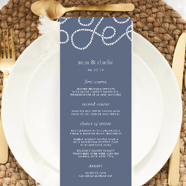 Kaart Seaworthy Wedding Menu | Leisteen