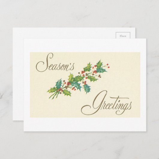  Kaart "Seizoengroeten" (Voorkant / Achterkant)