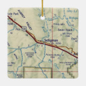  kaart Seligman AZ Keramisch Ornament (Achterkant)