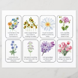 Kaart set met 8 bevallingen