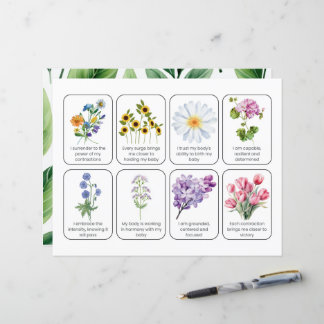 Kaart set met 8 bevallingen