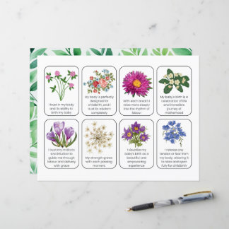 Kaart set met 8 bevallingen