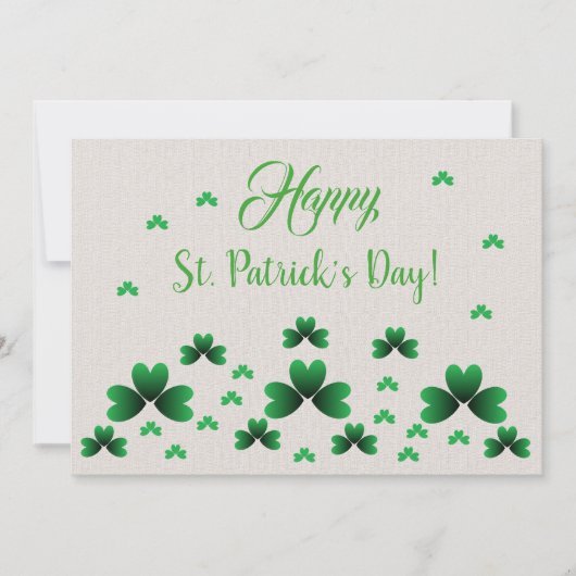 Kaart - Shamrocks & Irish Blessing (Voorkant)