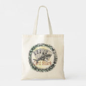 Kaart Shark, aangepaste naam Canvas tas (Achterkant)