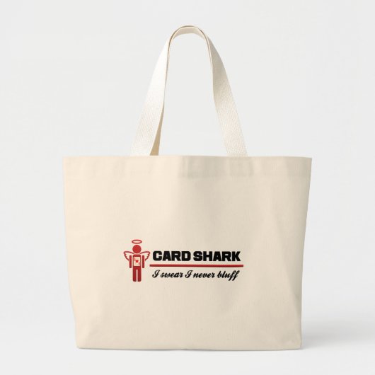Kaart Shark bag Grote Tote Bag (Voorkant)