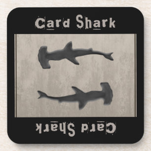 Kaart Shark Gray Bier Onderzetter