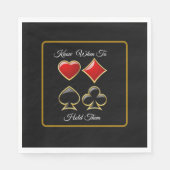 Kaart Shark Poker Party Servet (Voorkant)