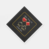 Kaart Shark Poker Party Servet (Hoek)