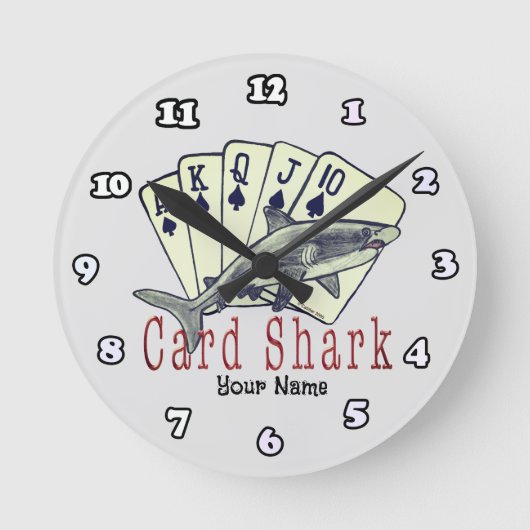 Kaart Shark poker Ronde Klok (Voorkant)