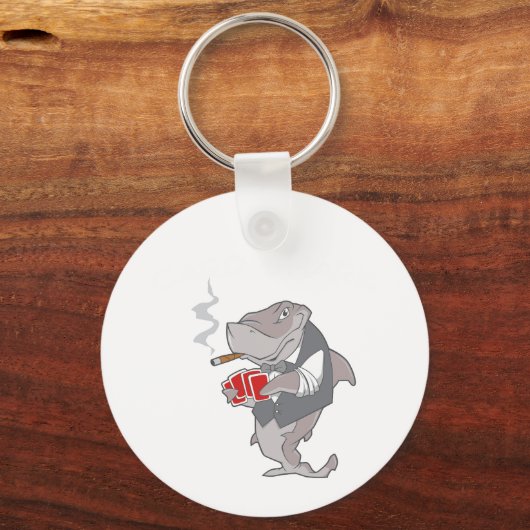 Kaart Shark Sleutelhanger (Achterkant)