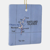  kaart Shetland Islands Keramisch Ornament (Rechts)