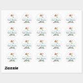 Kaart Shower Delivery Birds Envelope Classic Round Ronde Sticker (Vel)
