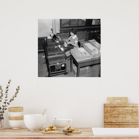 Kaart Shuffler: 1937 Poster (Keuken)