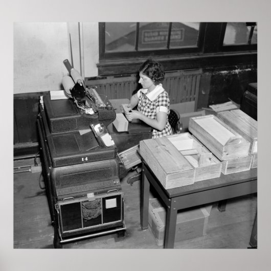 Kaart Shuffler: 1937 Poster (Voorkant)