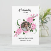 Kaart Sjabloon begrafenisbekendmaking (Staand voorkant)