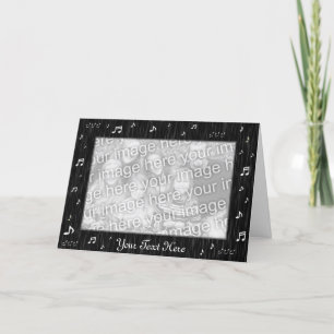 Kaart Sjabloon - muzieknoten