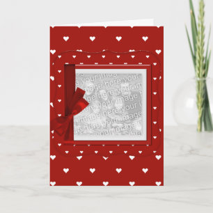 Kaart sjabloon-Valentijnse foto kaart
