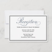 Kaart Slate Blue Wedding Reception Enclosure (Voorkant)