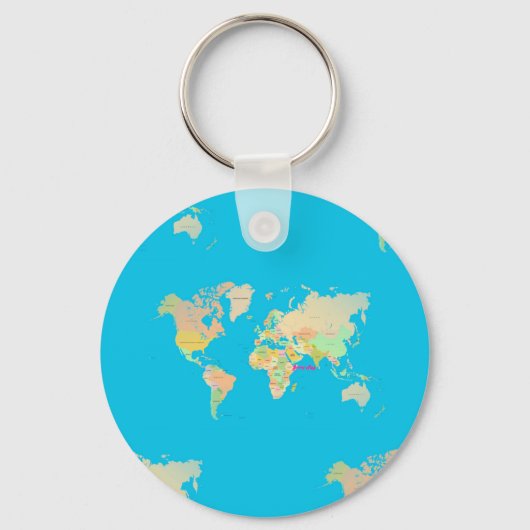 kaart sleutelhanger (Voorkant)