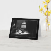 KAART SMOKE (zwarte achtergrond) (Gele Bloem)