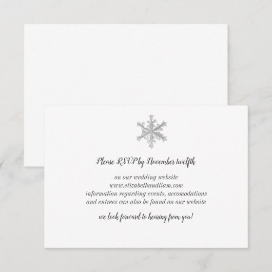 Kaart Snowflake Response (Voorkant / Achterkant)