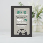 KAART SOCCER Bar Mitzvah Invitation Party (Staand voorkant)