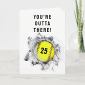 Kaart Softball Afstuderen (Voorkant)