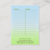 Kaart SPA & Beauty Resort Appointment Afsprakenkaartje (Achterkant)