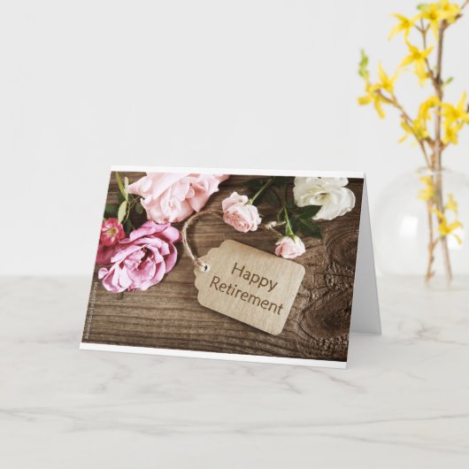 kaart "SPECIALE LADY RETIRES" (Gele Bloem)