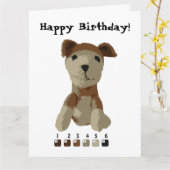 Kaart - Speelgoed Dog Verf op Aantal (Gele Bloem)