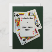 Kaart spel poker party uitnodiging (Voorkant)