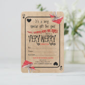 Kaart spelen Crazy Mushrooms Kerstmis (Staand voorkant)