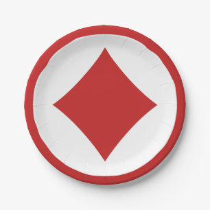 Kaart Speler papier borden - Diamant Papieren Bordje