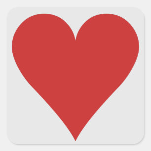 Kaart Speler stickers - Hart