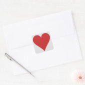 Kaart Speler stickers - Hart (Envelop)