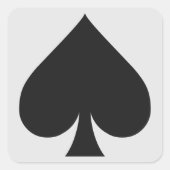 Kaart Speler stickers - Spade (Voorkant)