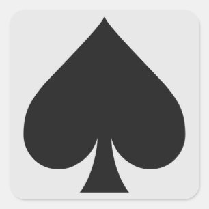 Kaart Speler stickers - Spade