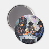 Kaart Spelers door Paul Cézanne (Beste Kwaliteit) Magneet (Voorkant / Achterkant)